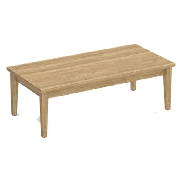 Laminate Top With Solid Wood Base Coffee Table