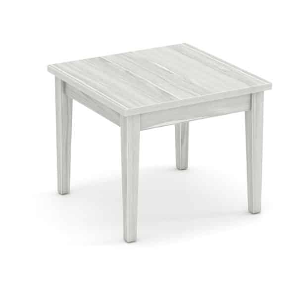 Laminate Top With Solid Wood Base End Table